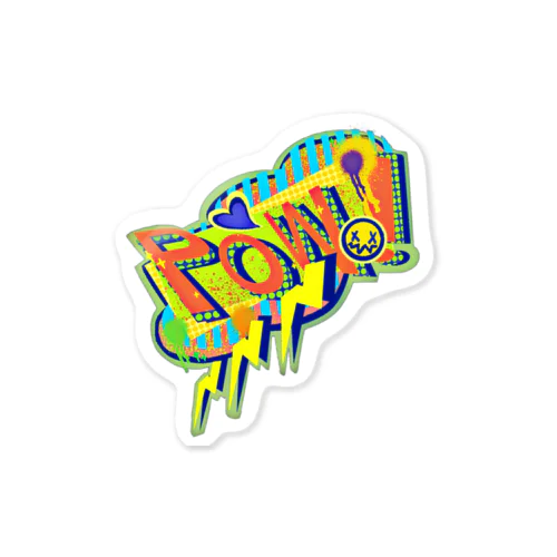 POW_オレンジ Sticker