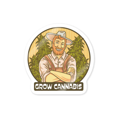 Grow Cannabis カナビスを育てる Sticker