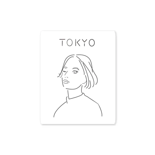 Tokyo girl Sticker