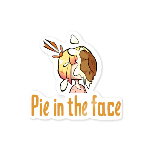 Pie in the face Sticker