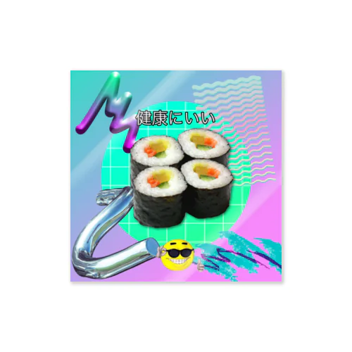 HEALTHY OSUSHI ステッカー