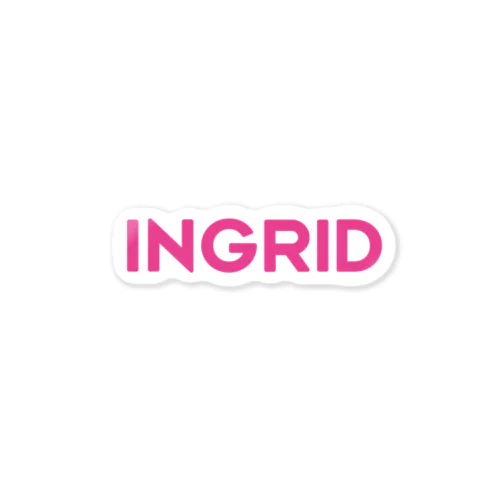 INGRIDピンクロゴ Sticker