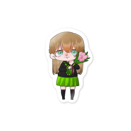 花とjk Sticker