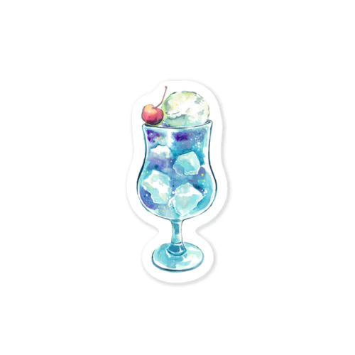 晩夏のクリームソーダ Sticker