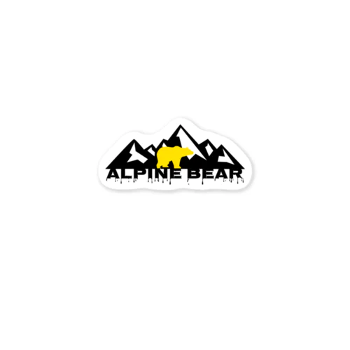 alpine bear Sticker