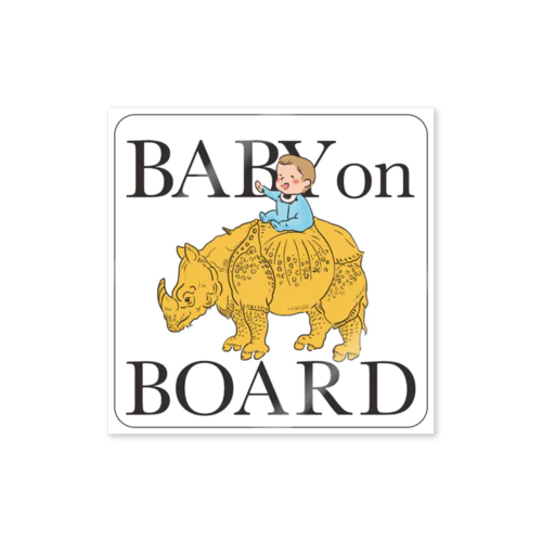 BABY on BOARDステッカー Sticker