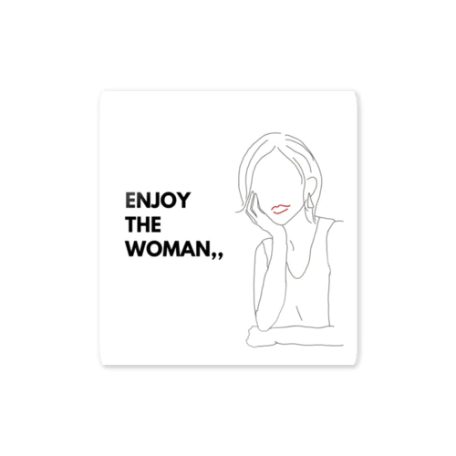 Enjoy the woman,, ステッカー