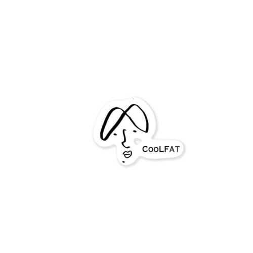 CooLFAT (ブラックVer.) Sticker