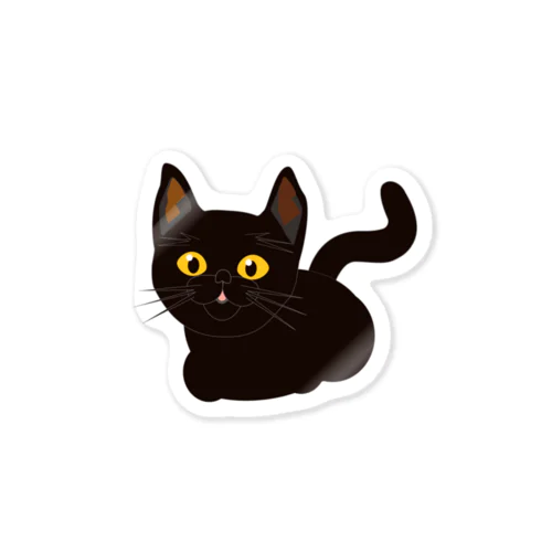 くろねこイラスト Sticker