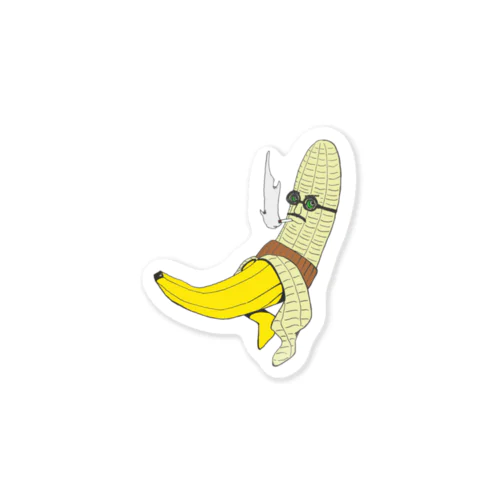 バナナおじさん(愛煙家) Sticker