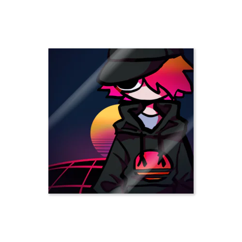 synthwave Sticker