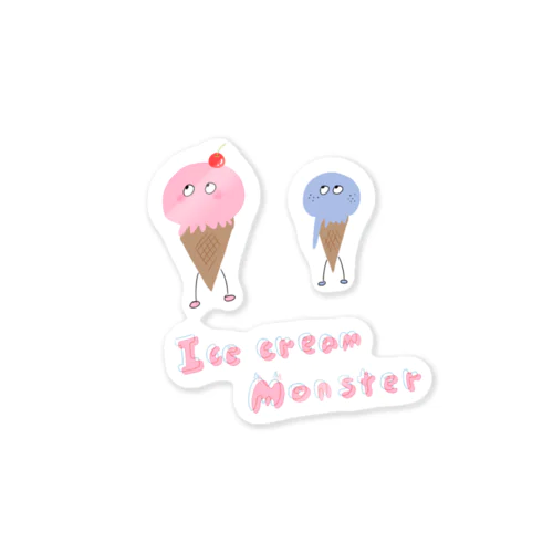 Ice cream monster Sticker