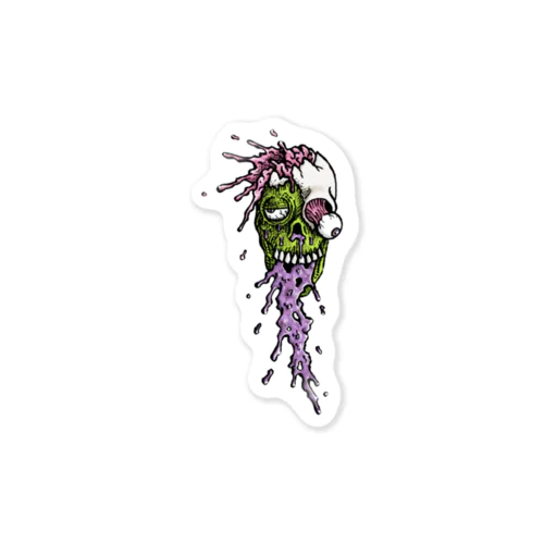 Puke Skull!!!!!!! Sticker