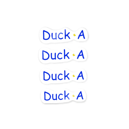 あからさまダック 4枚入 ステッカー