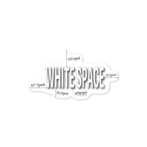 WHITE SPACE ステッカー