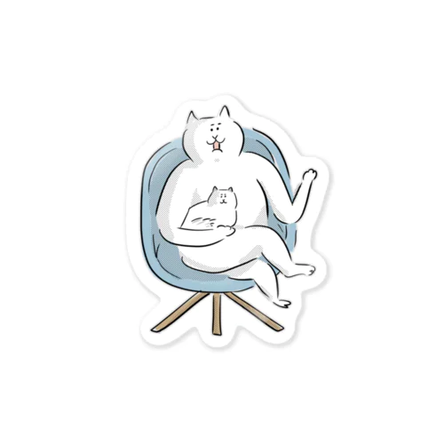 何かを熱弁する猫 Sticker