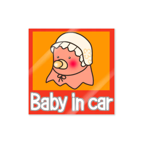 Baby　in　car ステッカー