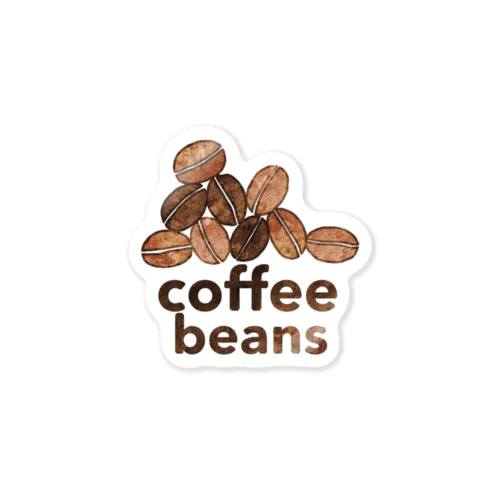 Coffee Beans ロゴ ステッカー