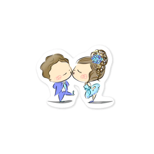 新郎新婦♡sticker Sticker