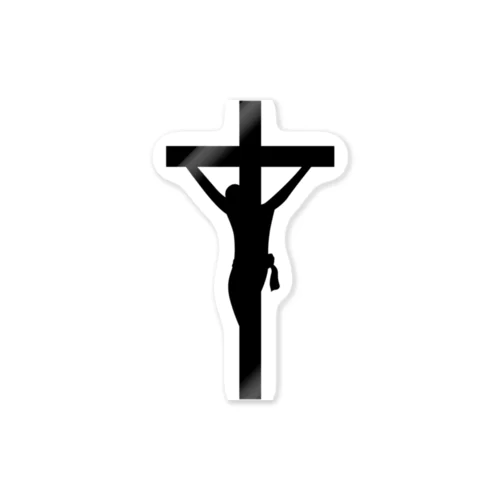 CRUCIFIXION OF JESUS-キリストの磔刑-ロゴのみTシャツ ステッカー