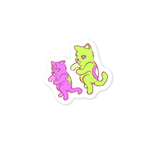 キキキ・キ→ネコニヒキ Sticker