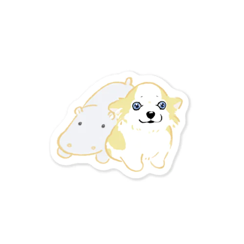 シーさんとカバさん Sticker