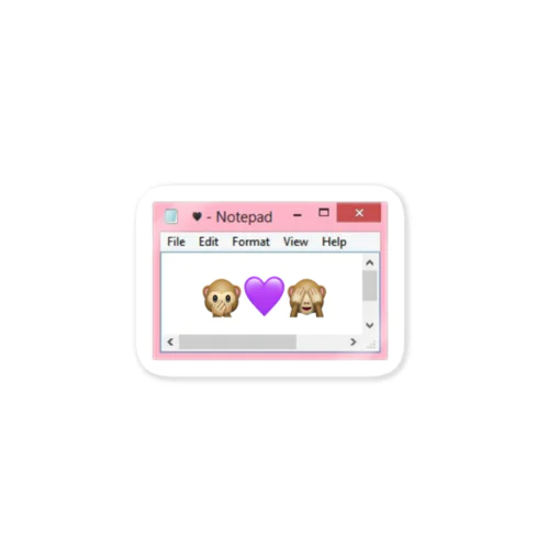 🙈💜🙉 Sticker