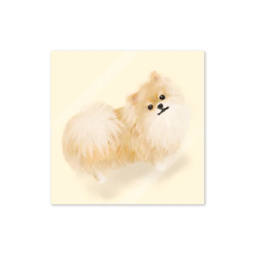 ポメラニアン スケッチ Pomeranian sketch Sticker