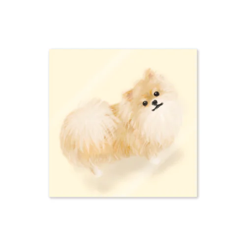 ポメラニアン スケッチ Pomeranian sketch ステッカー