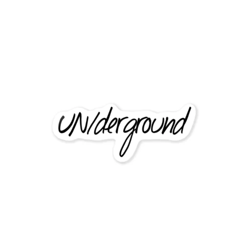 UN/DERGROUND（letter01） ステッカー