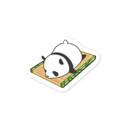 畳でゴロゴロを満喫するパンダ Sticker