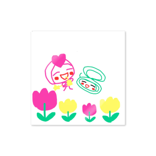 リーマンとぐっすりーぷちゃん Sticker