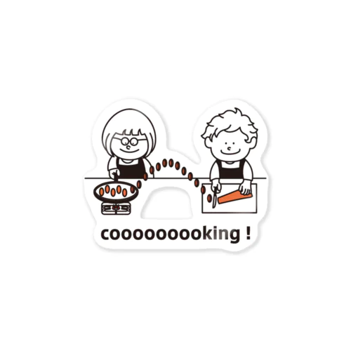 cooooooookingステッカー ステッカー