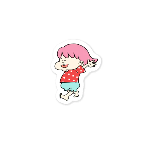 走る子ちゃん Sticker