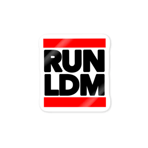 RUN  LDM ステッカー