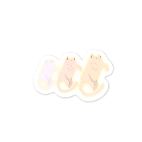 猫の盆踊り Sticker