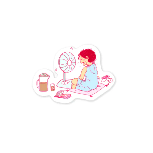 夏の赤毛ちゃん Sticker