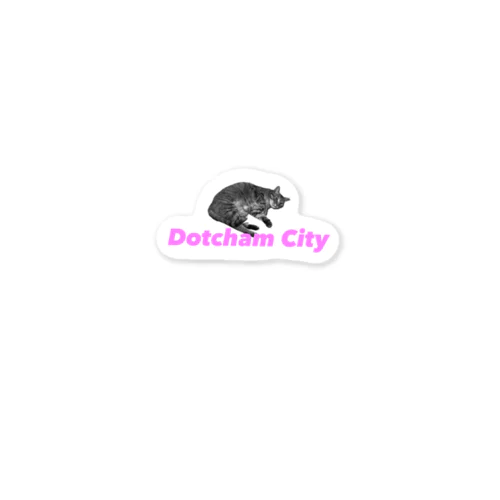 Dotcham City Sticker