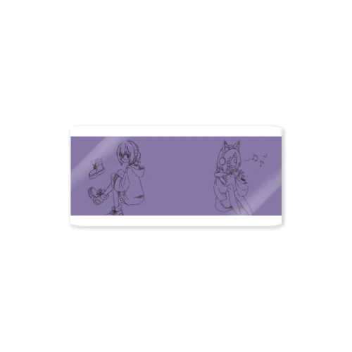 ロゴなし紫 Sticker