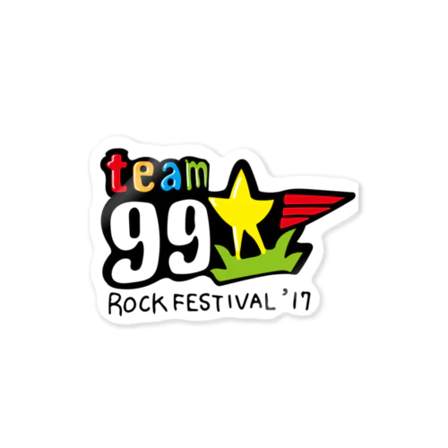 team99 rock fes'17 ステッカー