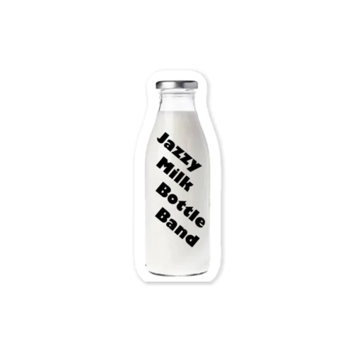 Jazzy Milk Bottle Band Sticker