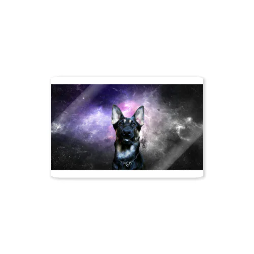 Space German shepherd-MKⅠ Sticker