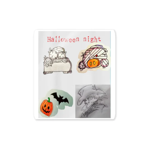 Halloween night Sticker