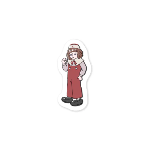 たばこ風駄菓子を嗜むお人形さん Sticker