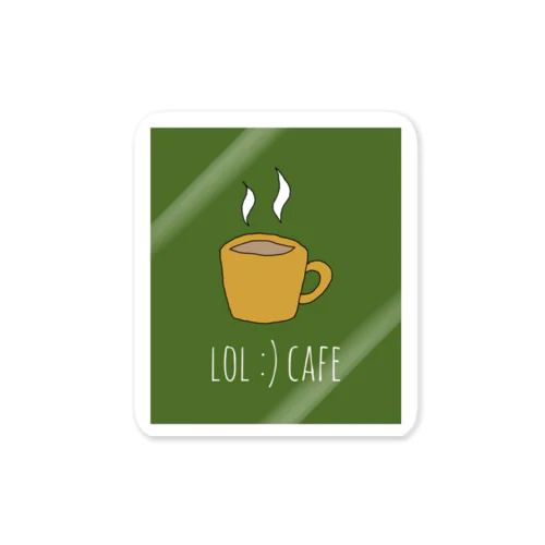 lol_cafeのロゴ。 ステッカー