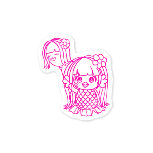 ミハビエ💖ピンク💖 Sticker