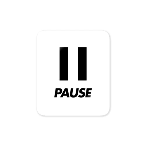 PAUSE Sticker