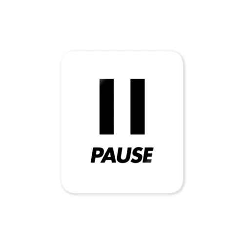 PAUSE ステッカー