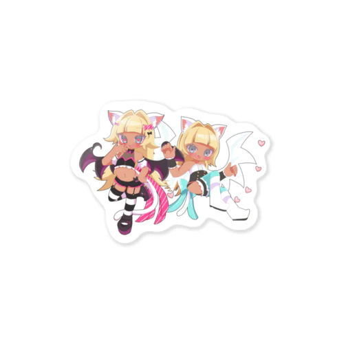 もげちはろうぃん2021-天使と小悪魔- Sticker