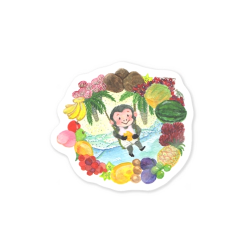 南国おさる Sticker